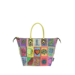 Borsa Donna a Mano con Tracolla GABS G3 PLUS Large in Pelle stampa Tarocchi