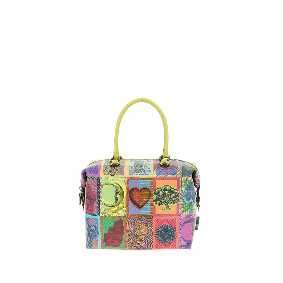 Borsa Donna a Mano con Tracolla GABS G3 PLUS Large in Pelle stampa Tarocchi