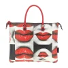 Borsa Donna a Mano con Tracolla GABS G3 PLUS Large in Pelle stampa Baci