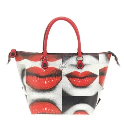 Borsa Donna a Mano con Tracolla GABS G3 PLUS Large in Pelle stampa Baci