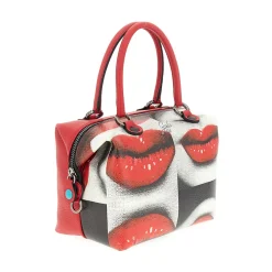Borsa Donna a Mano con Tracolla GABS G3 PLUS Large in Pelle stampa Baci