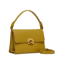 Borsa Donna a Mano con Tracolla COCCINELLE in Pelle linea Binxie Small colore Citronella