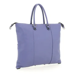 Borsa Donna a Mano con Tracolla GABS G3 PLUS Large in Pelle Martellata Viola Fiordaliso