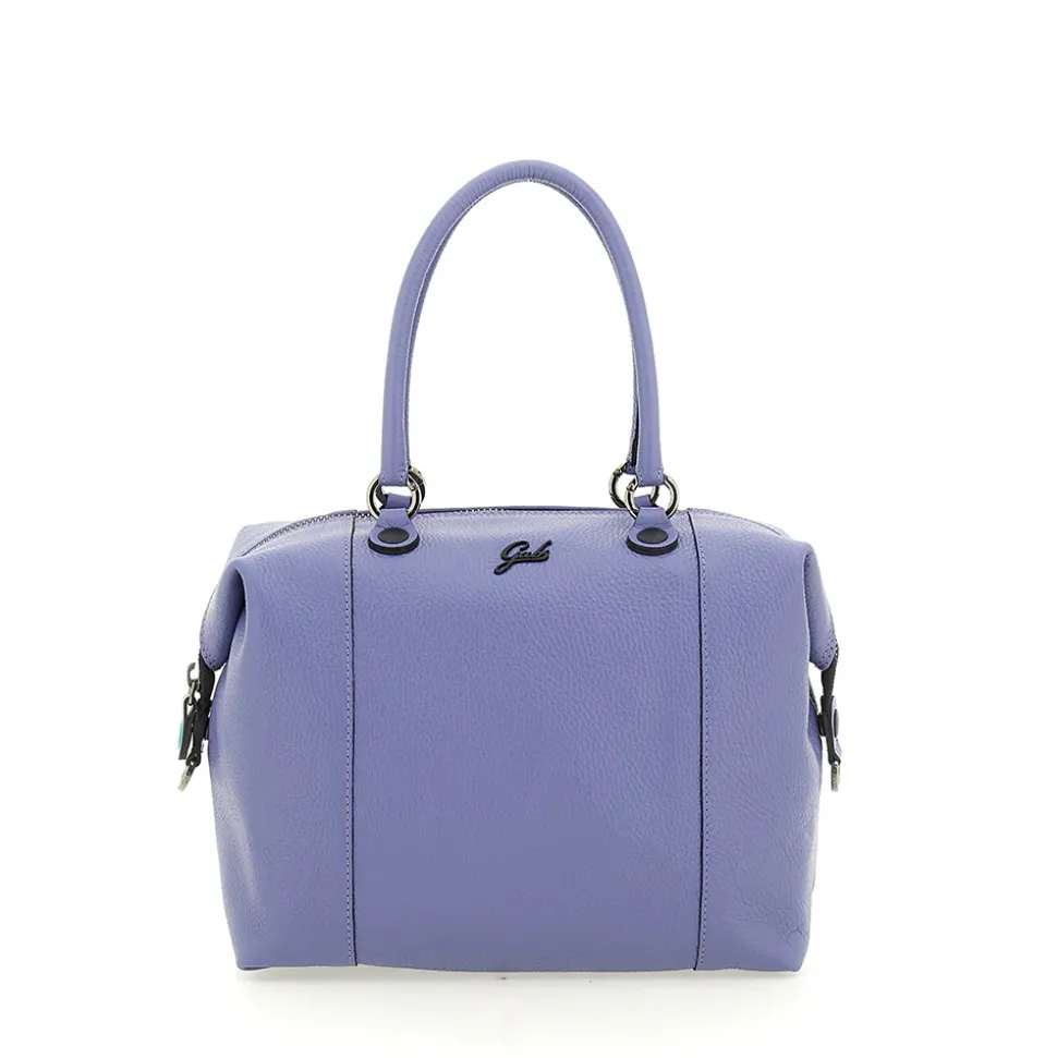 Borsa Donna a Mano con Tracolla GABS G3 PLUS Large in Pelle Martellata Viola Fiordaliso