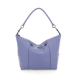Borsa Donna a Mano con Tracolla GABS G3 PLUS Large in Pelle Martellata Viola Fiordaliso