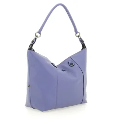 Borsa Donna a Mano con Tracolla GABS G3 PLUS Large in Pelle Martellata Viola Fiordaliso