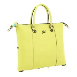 Borsa Donna a Mano con Tracolla GABS G3 PLUS Medium in Pelle Martellata Verde Papiro