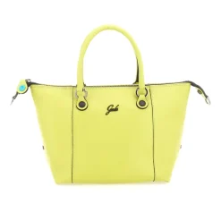 Borsa Donna a Mano con Tracolla GABS G3 PLUS Medium in Pelle Martellata Verde Papiro