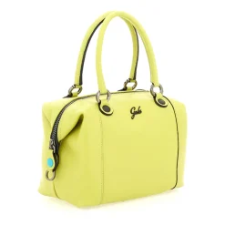 Borsa Donna a Mano con Tracolla GABS G3 PLUS Medium in Pelle Martellata Verde Papiro