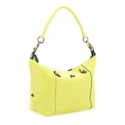 Borsa Donna a Mano con Tracolla GABS G3 PLUS Medium in Pelle Martellata Verde Papiro