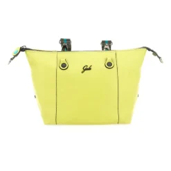 Borsa Donna a Mano con Tracolla GABS G3 PLUS Medium in Pelle Martellata Verde Papiro