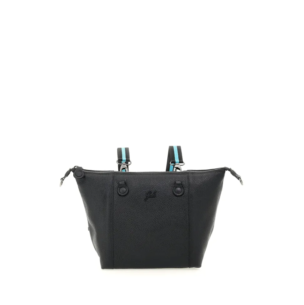 Borsa Donna a Mano con Tracolla GABS G3 PLUS Medium in Pelle Martellata Black