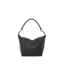 Borsa Donna a Mano con Tracolla GABS G3 PLUS Medium in Pelle Martellata Black