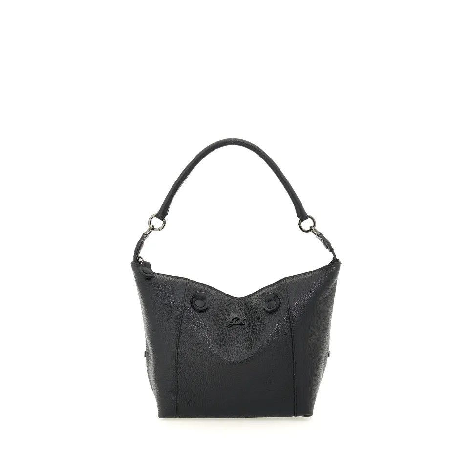 Borsa Donna a Mano con Tracolla GABS G3 PLUS Medium in Pelle Martellata Black