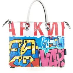Borsa Donna a Mano con Tracolla GABS G3 PLUS Trip in Pelle stampa Graffiti Large
