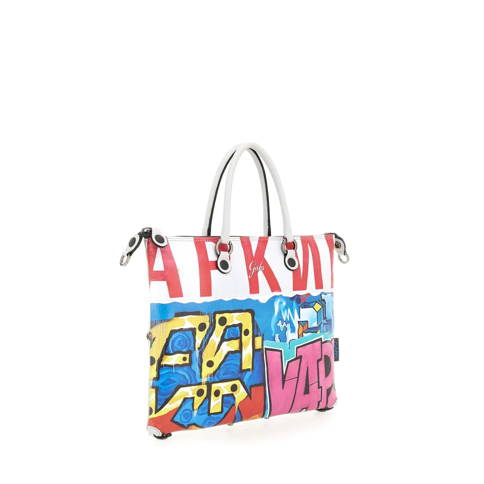 Borsa Donna a Mano con Tracolla GABS G3 PLUS Trip in Pelle stampa Graffiti Large