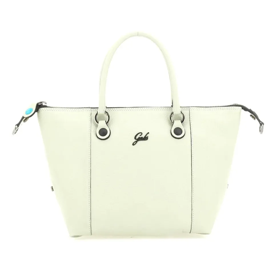 Borsa Donna a Mano con Tracolla GABS G3 PLUS Medium in Pelle Martellata Verde Colonia