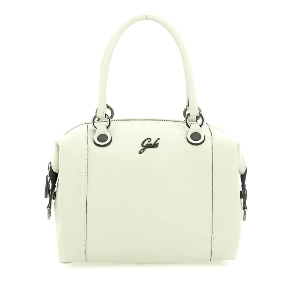 Borsa Donna a Mano con Tracolla GABS G3 PLUS Medium in Pelle Martellata Verde Colonia