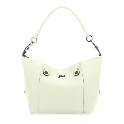 Borsa Donna a Mano con Tracolla GABS G3 PLUS Medium in Pelle Martellata Verde Colonia