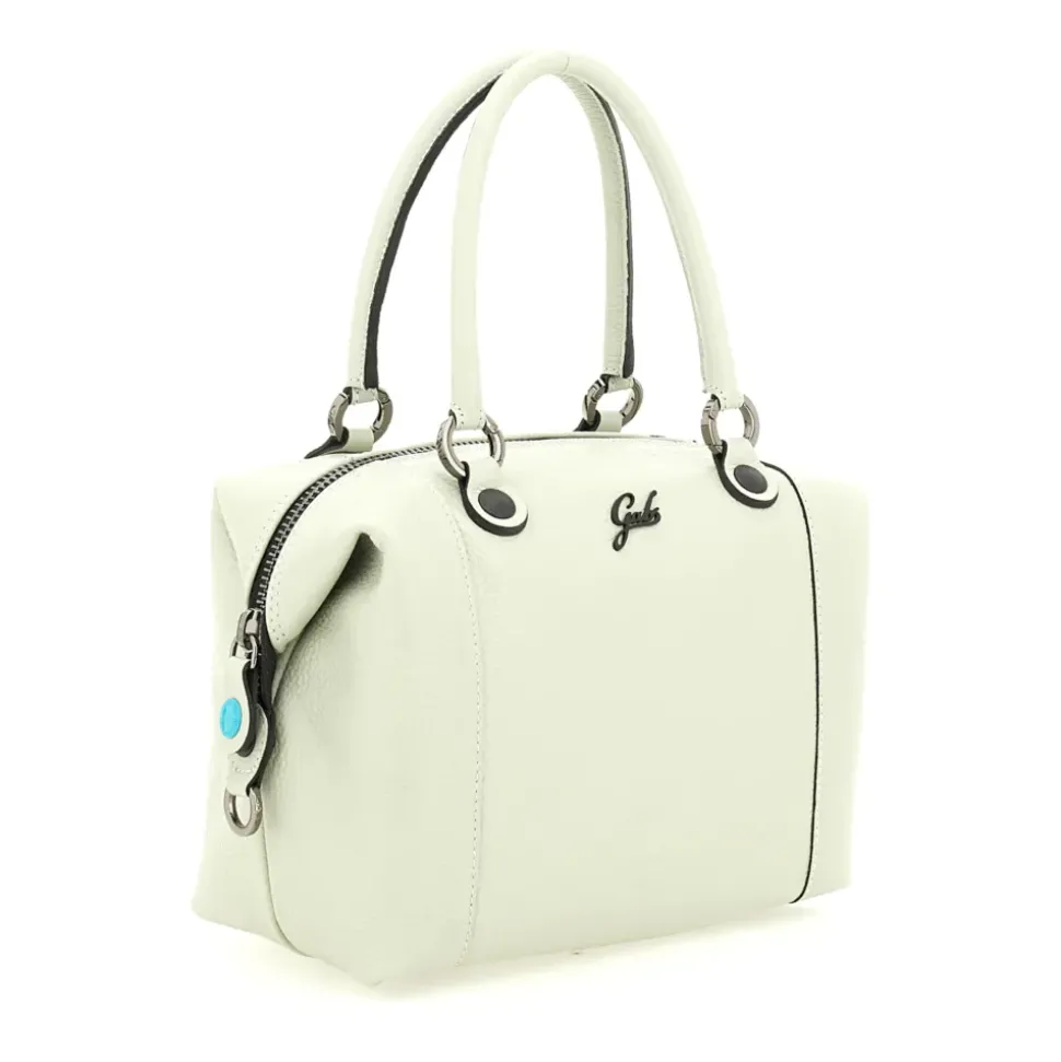 Borsa Donna a Mano con Tracolla GABS G3 PLUS Medium in Pelle Martellata Verde Colonia