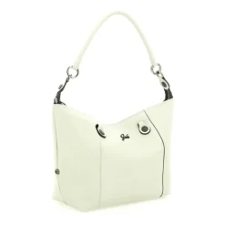 Borsa Donna a Mano con Tracolla GABS G3 PLUS Medium in Pelle Martellata Verde Colonia