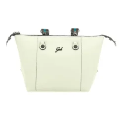 Borsa Donna a Mano con Tracolla GABS G3 PLUS Medium in Pelle Martellata Verde Colonia