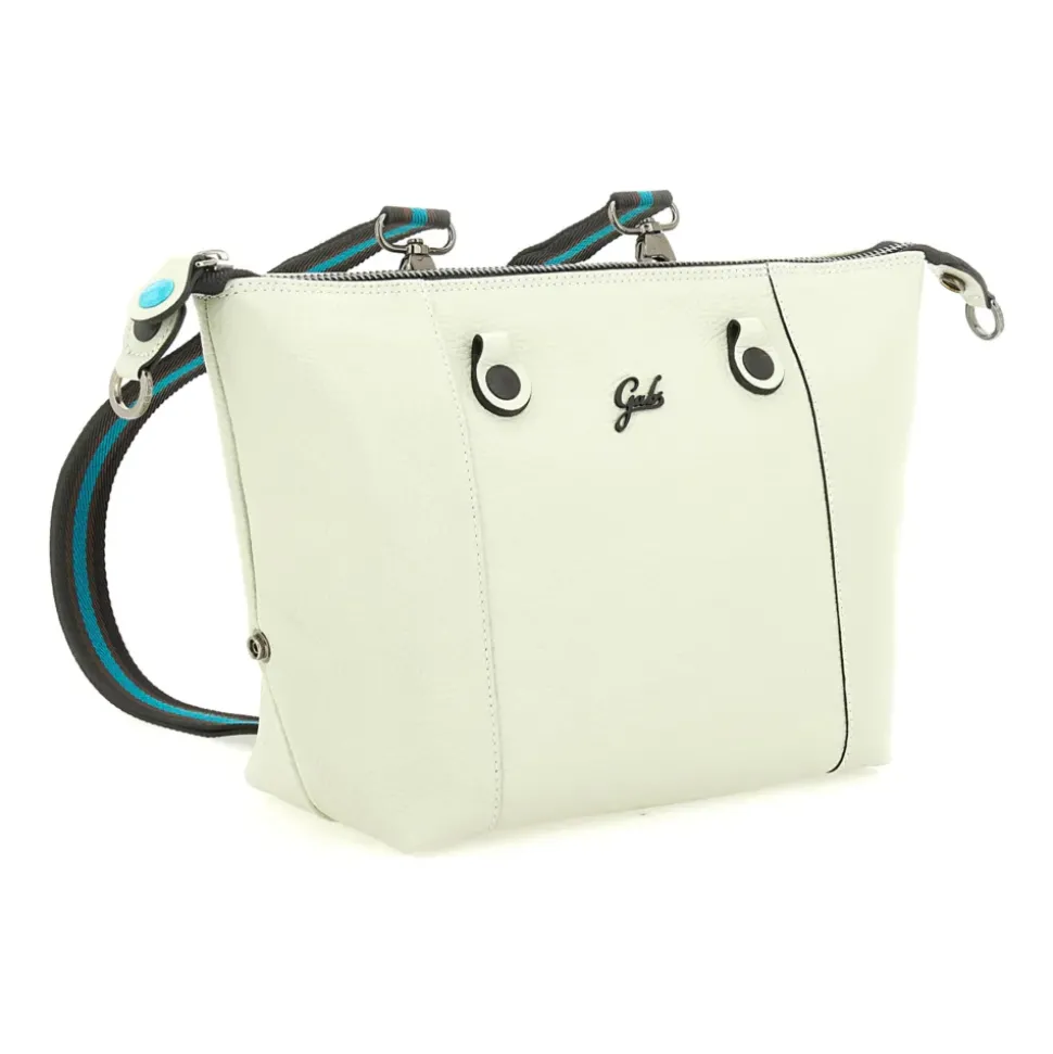 Borsa Donna a Mano con Tracolla GABS G3 PLUS Medium in Pelle Martellata Verde Colonia