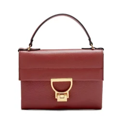 Borsa Donna a Mano con Tracolla COCCINELLE in Pelle Linea Arlettis Mini colore Brandy