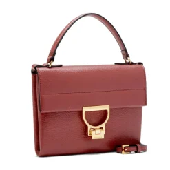 Borsa Donna a Mano con Tracolla COCCINELLE in Pelle Linea Arlettis Mini colore Brandy