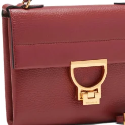 Borsa Donna a Mano con Tracolla COCCINELLE in Pelle Linea Arlettis Mini colore Brandy