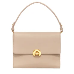 Borsa Donna a Mano con Tracolla COCCINELLE linea Binxie in Pelle Fresh Beige