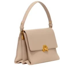 Borsa Donna a Mano con Tracolla COCCINELLE linea Binxie in Pelle Fresh Beige