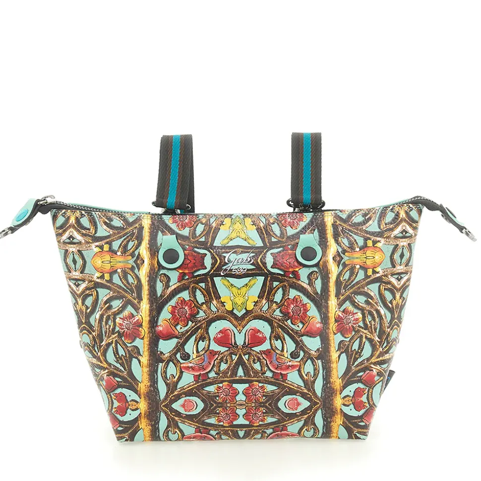 Borsa Donna a Mano con Tracolla GABS G3 PLUS Large in Pelle stampa Inferriata Liberty