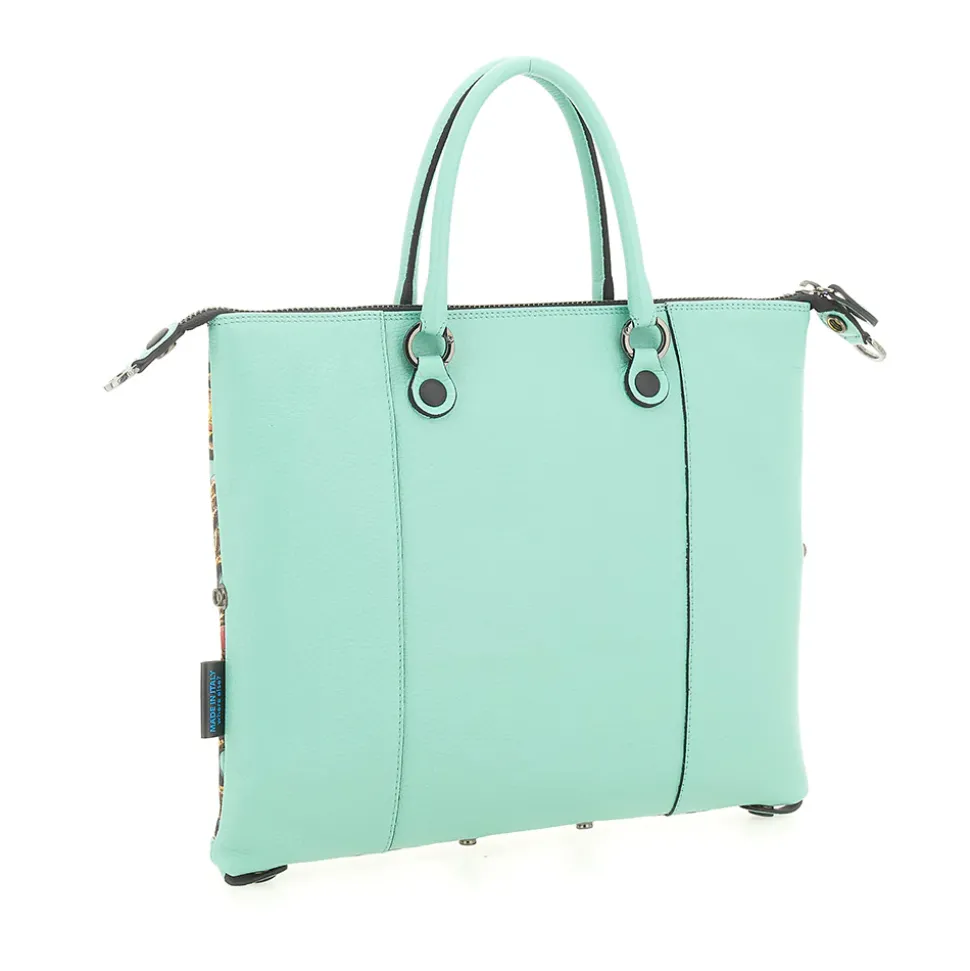 Borsa Donna a Mano con Tracolla GABS G3 PLUS Large in Pelle stampa Inferriata Liberty