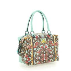 Borsa Donna a Mano con Tracolla GABS G3 PLUS Large in Pelle stampa Inferriata Liberty