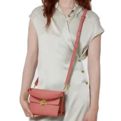 Borsa Donna a Mano con Tracolla COCCINELLE in Pelle linea Binxie Small colore Pot