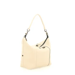 Borsa Donna a Mano con Tracolla GABS G3 PLUS Large in Pelle Martellata Beige Ecru
