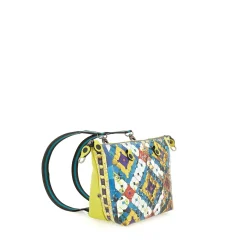 Borsa Donna a Mano con Tracolla GABS G3 PLUS Trip in Pelle stampa Paillettes Rombi Large