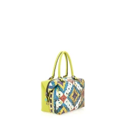 Borsa Donna a Mano con Tracolla GABS G3 PLUS Trip in Pelle stampa Paillettes Rombi Large