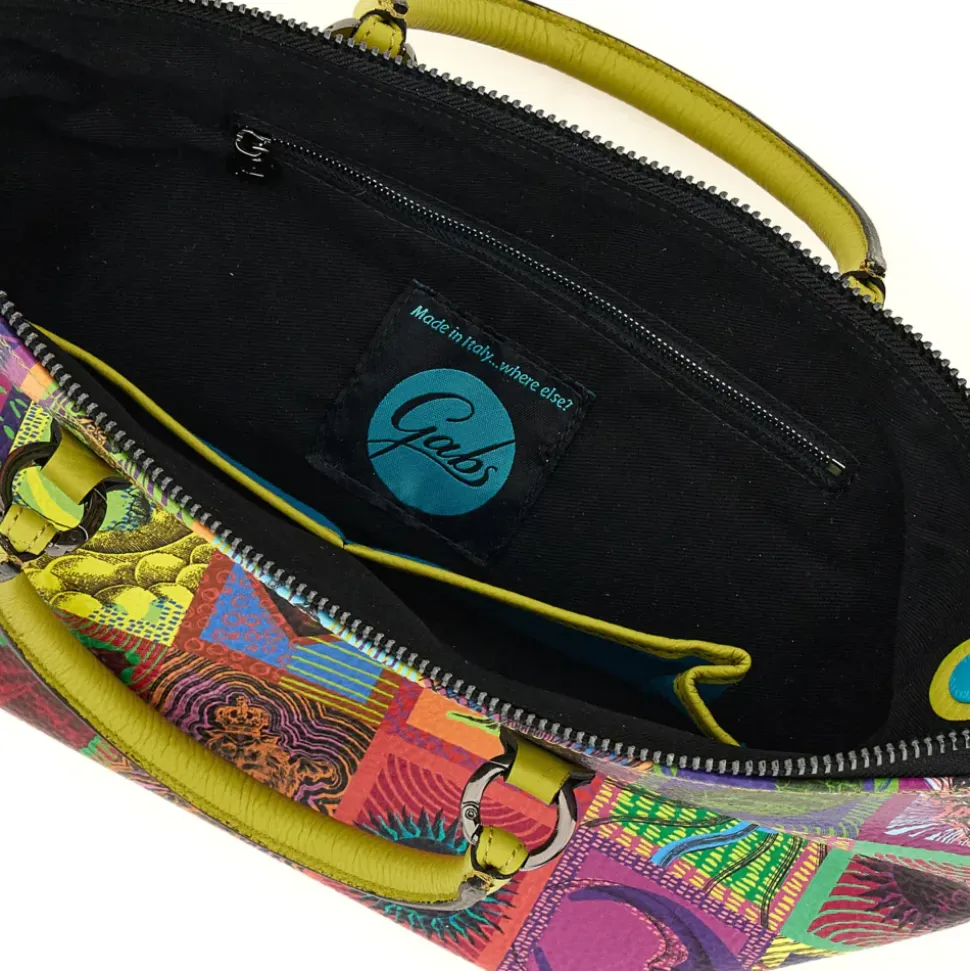 Borsa Donna a Mano con Tracolla GABS G3 PLUS Medium in Pelle stampa Tarocchi