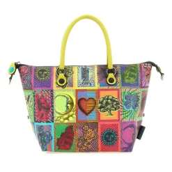 Borsa Donna a Mano con Tracolla GABS G3 PLUS Medium in Pelle stampa Tarocchi