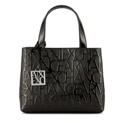 Borsa Donna a Mano Con Tracolla ARMANI EXCHANGE colore Nero Lucido Misura Piccola
