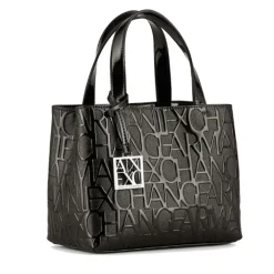 Borsa Donna a Mano Con Tracolla ARMANI EXCHANGE colore Nero Lucido Misura Piccola
