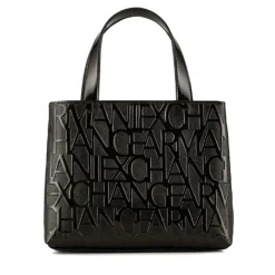 Borsa Donna a Mano Con Tracolla ARMANI EXCHANGE colore Nero Lucido Misura Piccola