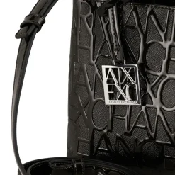 Borsa Donna a Mano Con Tracolla ARMANI EXCHANGE colore Nero Lucido Misura Piccola