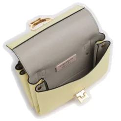 Borsa Donna a Mano con Tracolla COCCINELLE in Pelle Linea Arlettis colore Lime Wash