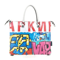 Borsa Donna a Mano con Tracolla GABS G3 PLUS in Pelle stampa Graffiti Media