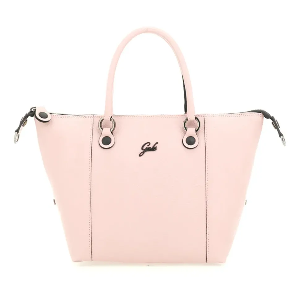 Borsa Donna a Mano con Tracolla GABS G3 PLUS Medium in Pelle Martellata Rosa Camelia