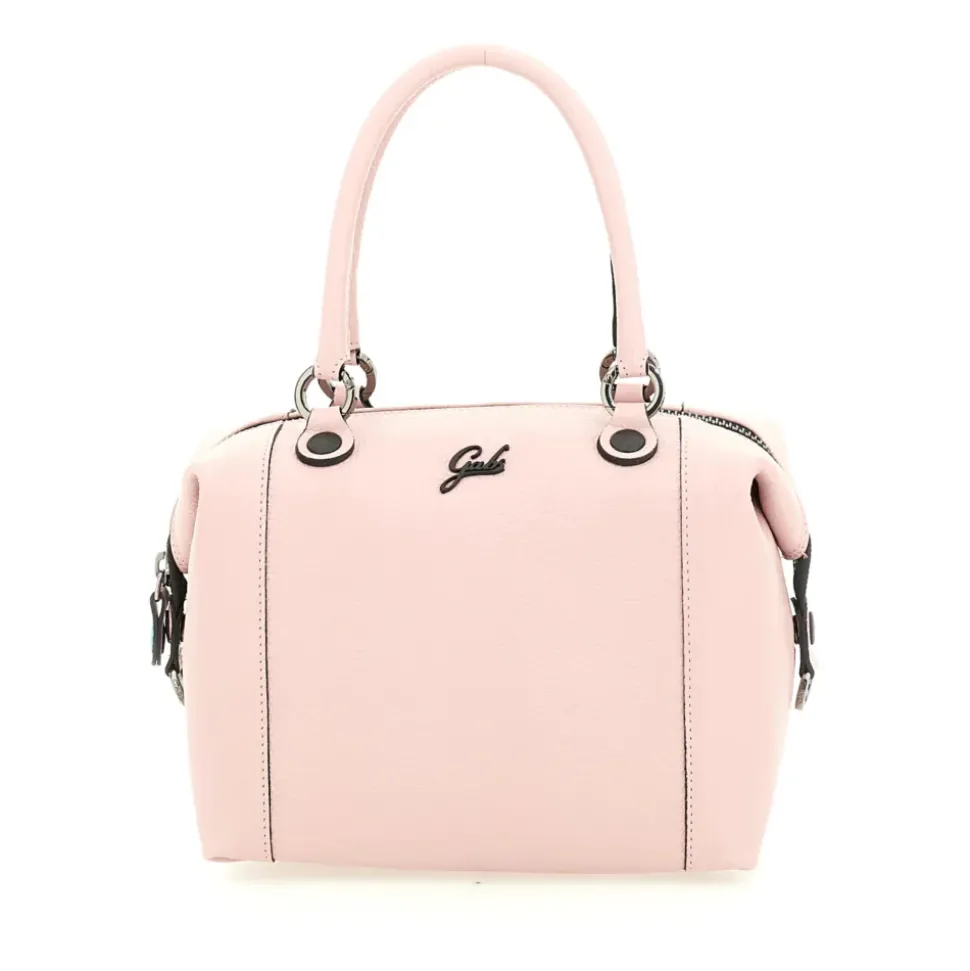Borsa Donna a Mano con Tracolla GABS G3 PLUS Medium in Pelle Martellata Rosa Camelia