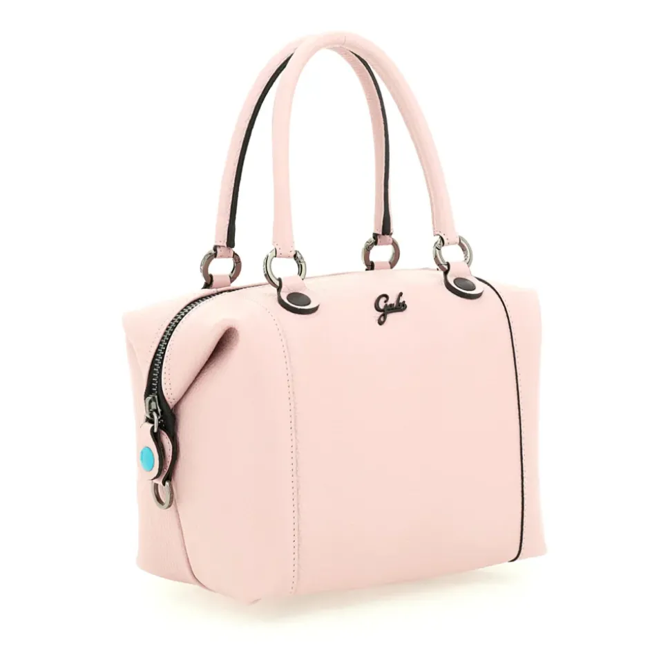 Borsa Donna a Mano con Tracolla GABS G3 PLUS Medium in Pelle Martellata Rosa Camelia